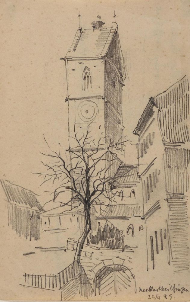 Große Abbildung Nr.2: 131-3831 Weil der Stadt.: (Künstlergraphik)