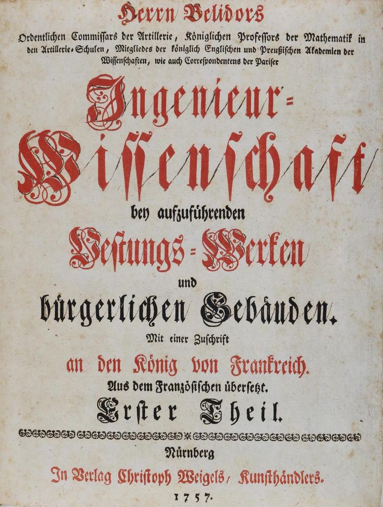 Große Abbildung Nr.1: 131-385 Belidor,(B.F.de).: (Militaria)