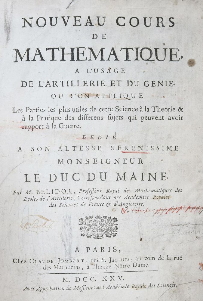 Große Abbildung Nr.1: 131-387 Belidor,B.F.de.: (Militaria)