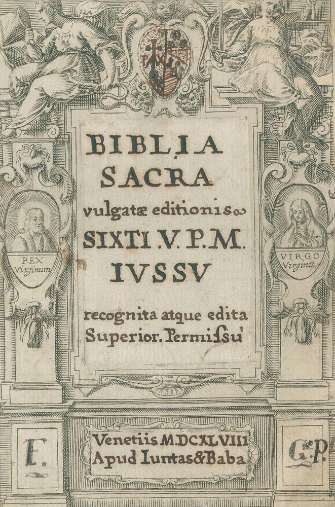Große Abbildung Nr.1: 131-42 Biblia latina.: (Bibeln)