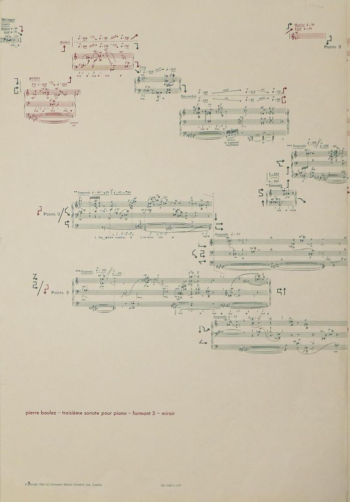 Große Abbildung Nr.1: 131-425 Boulez,P.: (Musik)