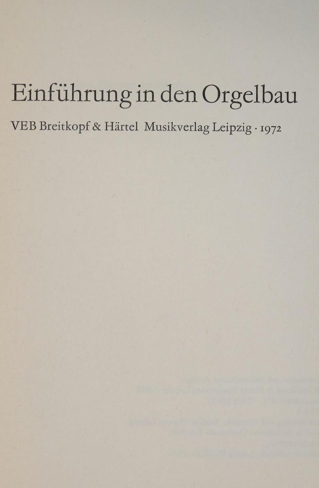 Große Abbildung Nr.1: 131-433 Orgelbau.: (Musik)