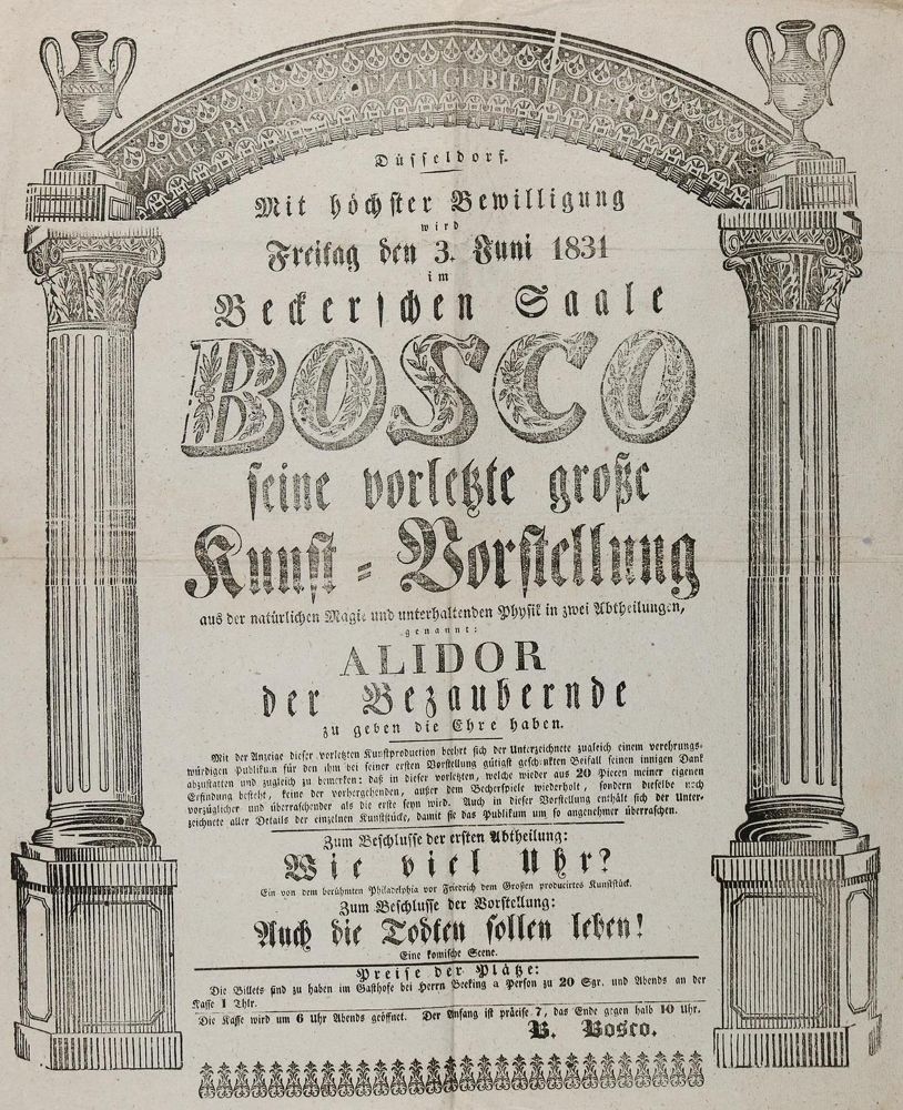 Große Abbildung Nr.1: 131-476 Bosco.: (Zauberei, Einblattdrucke u. Flugschriften)