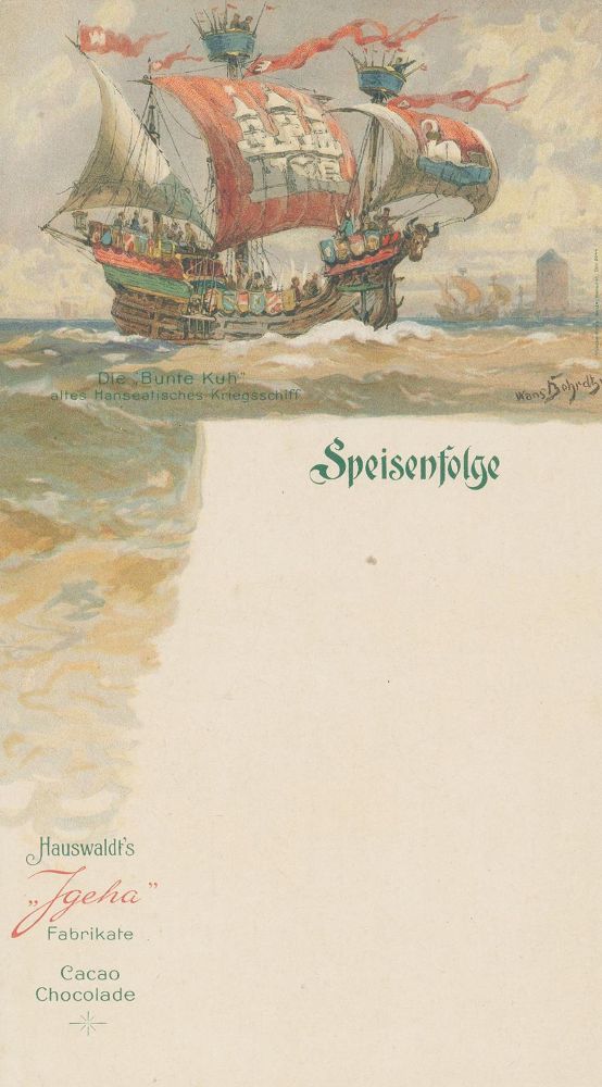 Große Abbildung Nr.1: 131-497 Speisekarten.: (Küche und Haushalt, Gaststätten-Hotellerie)