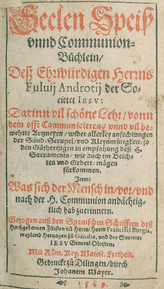 Große Abbildung Nr.1: 131-5 Androzzi,F.: (Alte Drucke, Handschriften und Theologie)