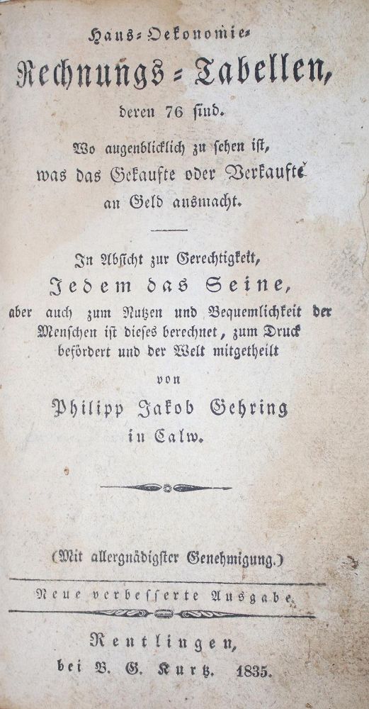 Große Abbildung Nr.1: 131-506 (Löffler,F.L.).: (Küche und Haushalt, Haushalt)