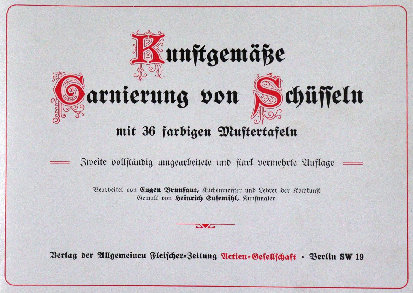 Große Abbildung Nr.2: 131-519 Brunfaut,E. (Bearb.).: (Küche und Haushalt, Metzgerei)