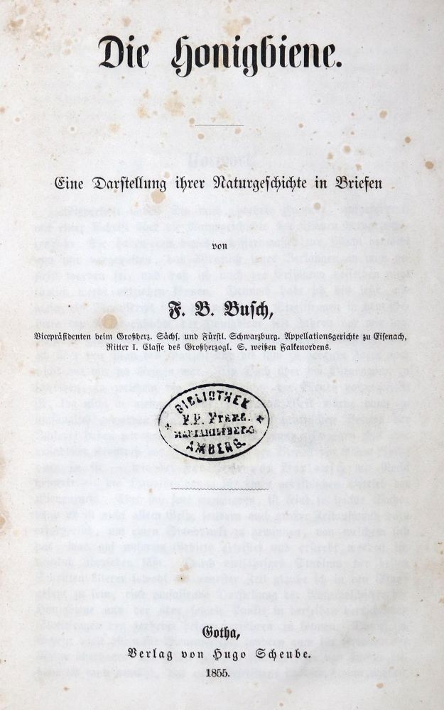 Große Abbildung Nr.1: 131-532 Busch,F.B.: (Land- und Forstwirtschaft, Tierhaltung, Imkerei)