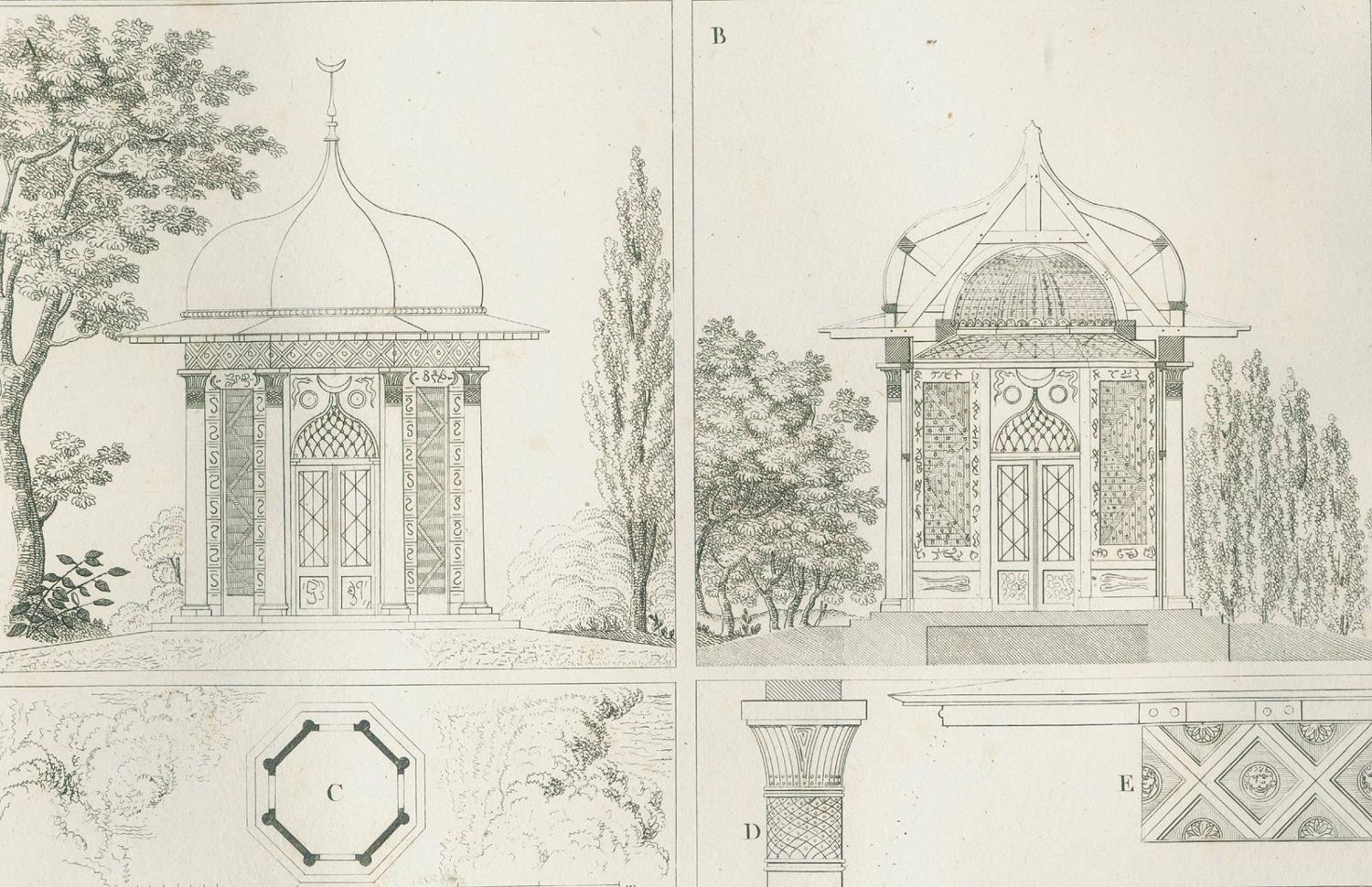 Große Abbildung Nr.2: 131-537 Krafft,J.C.: (Architektur, Garten)