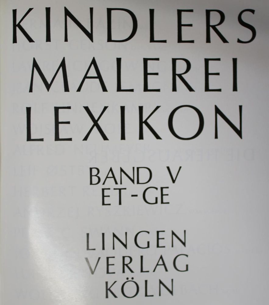 Große Abbildung Nr.2: 131-562 Kindlers Malerei Lexikon.: (Kunstwissenschaft)