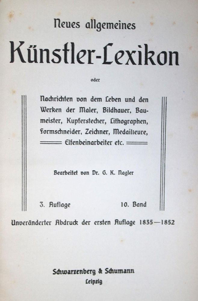 Große Abbildung Nr.1: 131-579 Sammlung: (Kunstwissenschaft)