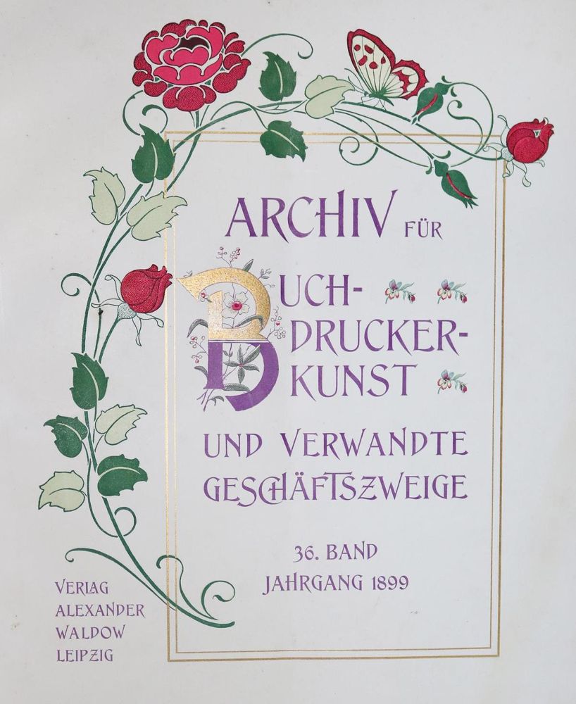 Große Abbildung Nr.1: 131-595 Archiv für Buchgewerbe.: (Bibliographie und Buchwesen)