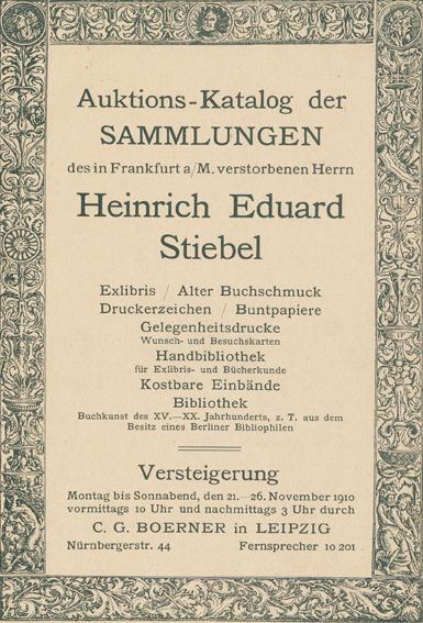 Große Abbildung Nr.1: 131-610 Stiebel,H.E.: (Exlibris)