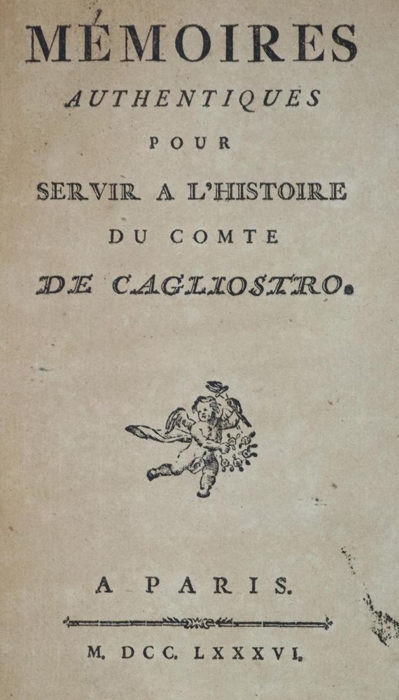 Große Abbildung Nr.1: 131-63 (Luchet,J.P.L.de).: (Cagliostro)