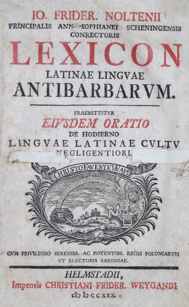 Große Abbildung Nr.1: 131-636 Nolten,J.F.: (Lexika - Wörterbücher - Sprachwissenschaften)