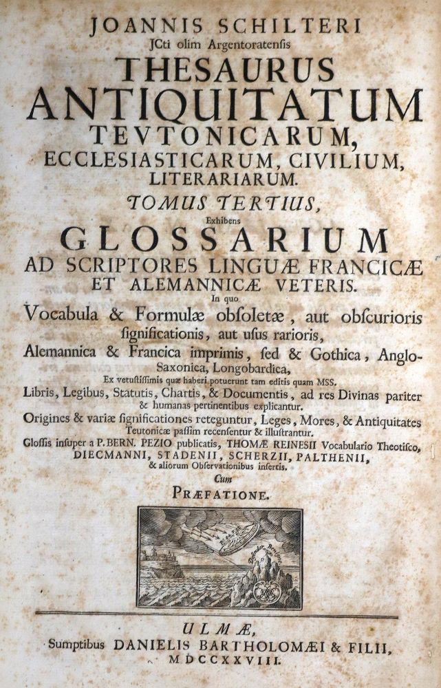 Große Abbildung Nr.1: 131-639 Schilter,J.: (Lexika - Wörterbücher - Sprachwissenschaften)