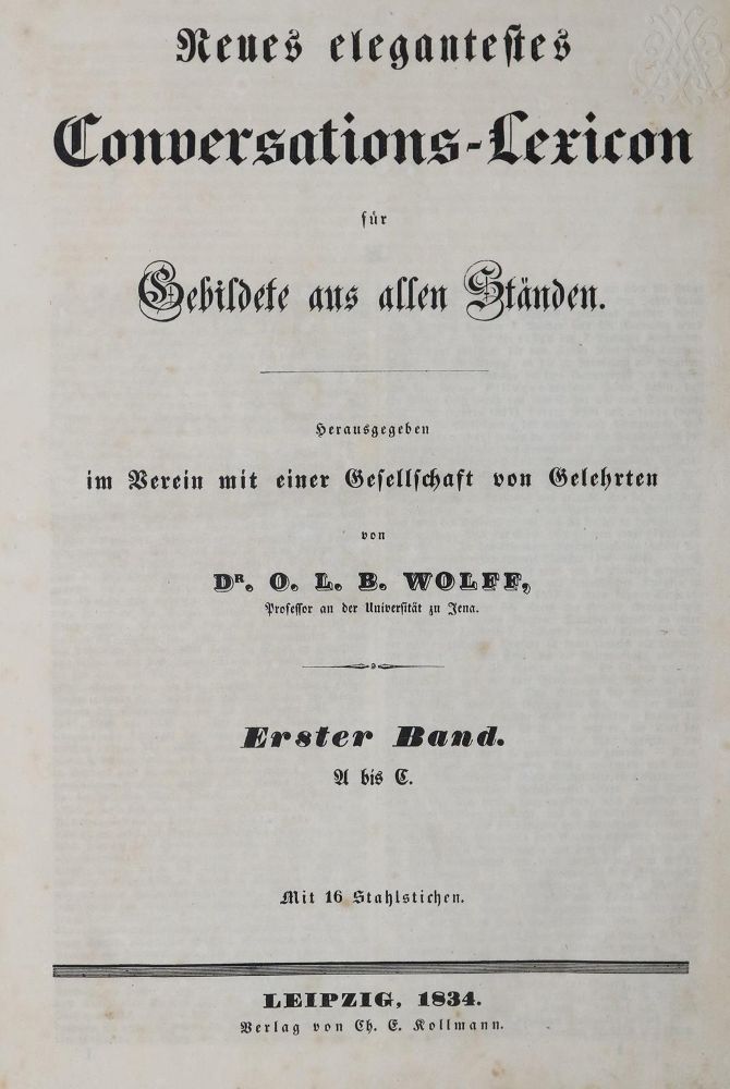 Große Abbildung Nr.1: 131-643 Wolff,O.L.B.: (Lexika - Wörterbücher - Sprachwissenschaften)