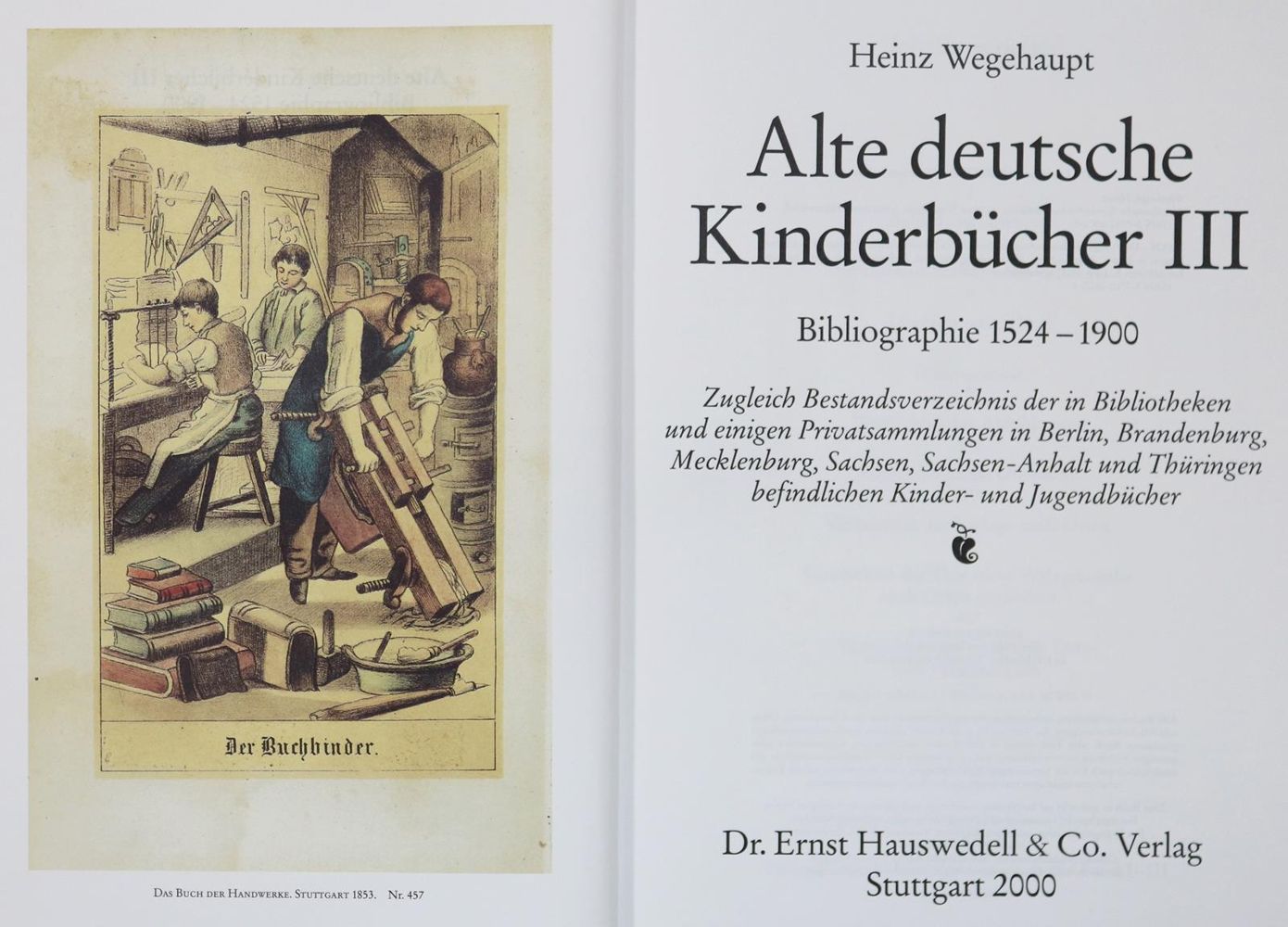 Große Abbildung Nr.1: 131-654 Sammlung: (Bibliographie und Buchwesen)
