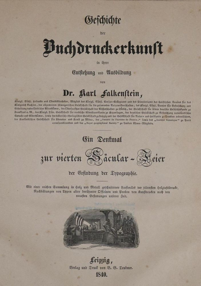 Große Abbildung Nr.1: 131-661 Falkenstein,K.: (Typographie und Kalligraphie)