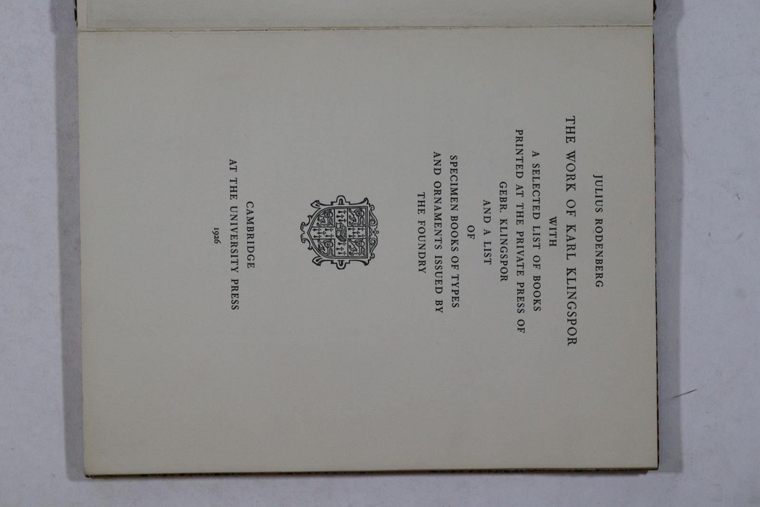 Große Abbildung Nr.2: 131-667 Klingspor Offenbach.: (Typographie und Kalligraphie)
