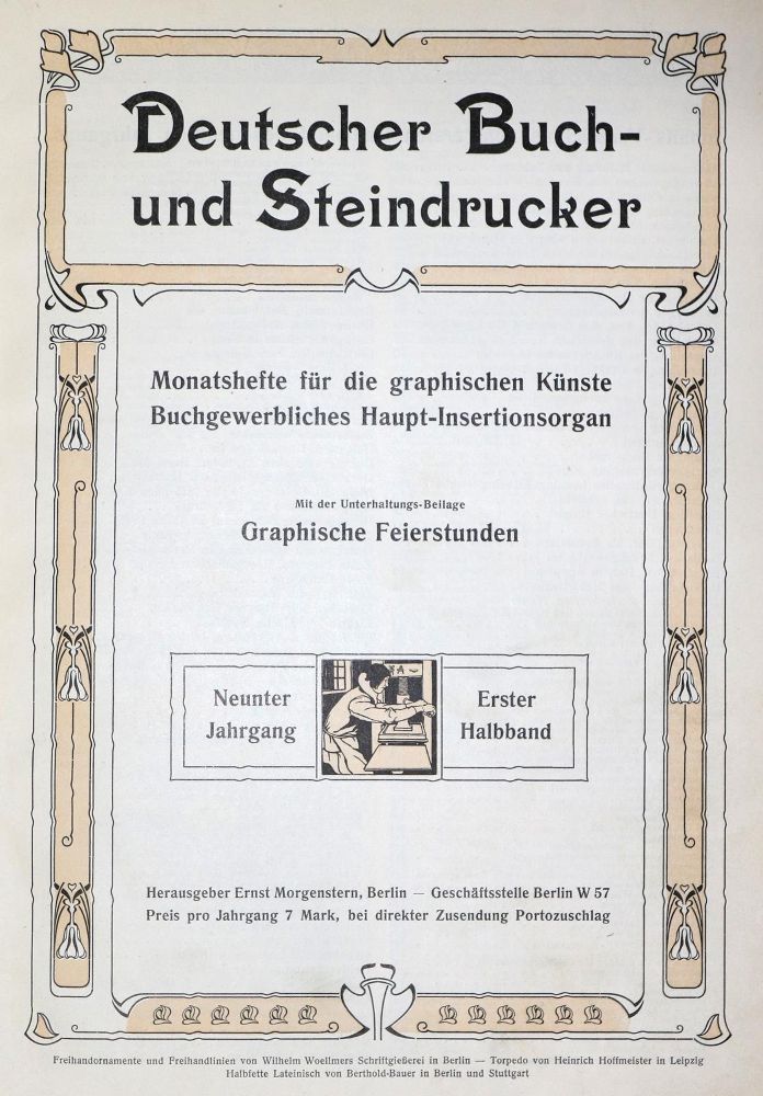 Große Abbildung Nr.3: 131-671 Morgenstern,E. (Hrsg.).: (Typographie und Kalligraphie)