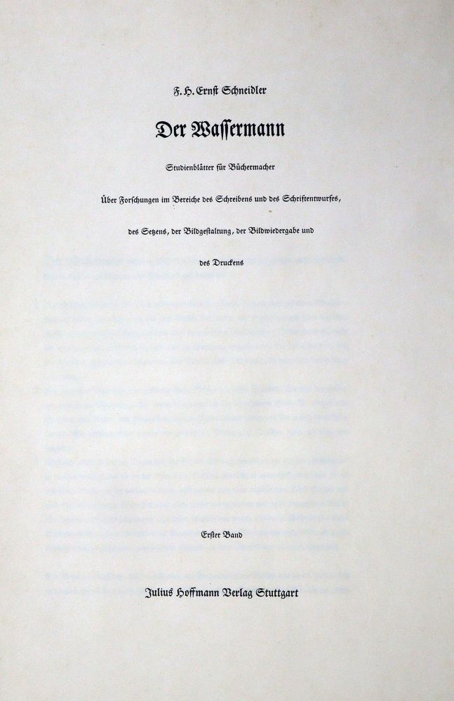 Große Abbildung Nr.1: 131-679 Schneidler,F.H.E.: (Typographie und Kalligraphie)