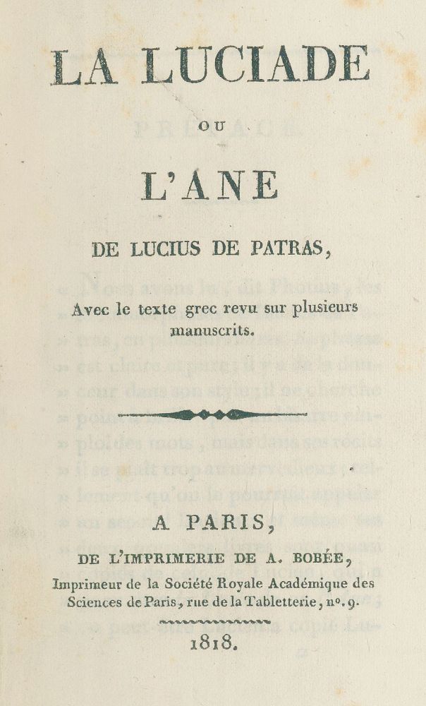 Große Abbildung Nr.1: 131-701 (Lukian von Samosata).: (Erotika - Galantes)
