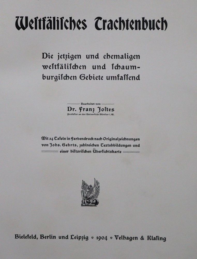 Große Abbildung Nr.2: 131-726 Jostes,E.: (Mode und Trachten, Westfalen)