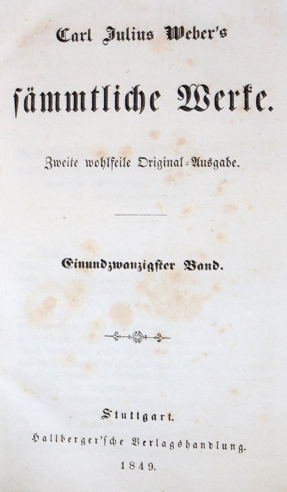 Große Abbildung Nr.1: 131-727 Weber,C.J.: (Mönchswesen)