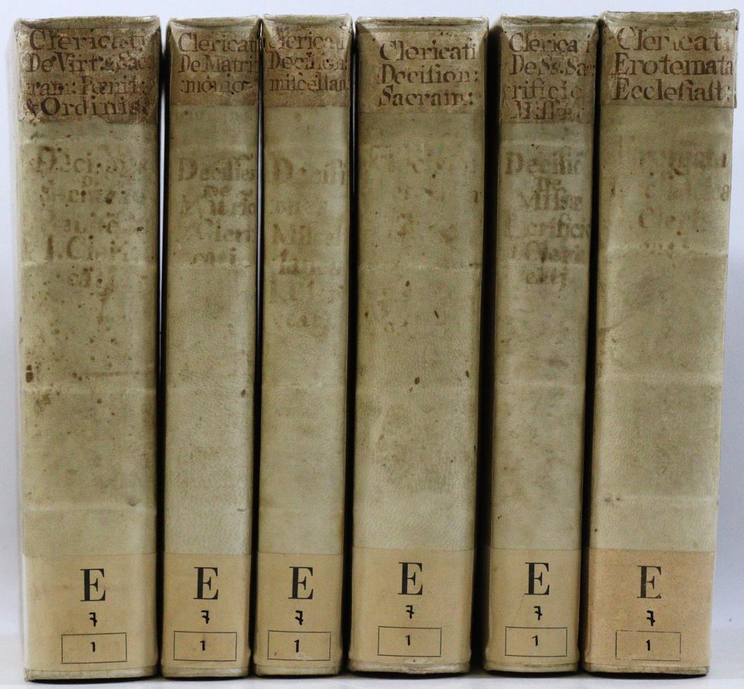 Große Abbildung Nr.1: 131-73 Clericatus,J.: (Alte Drucke, Handschriften und Theologie)