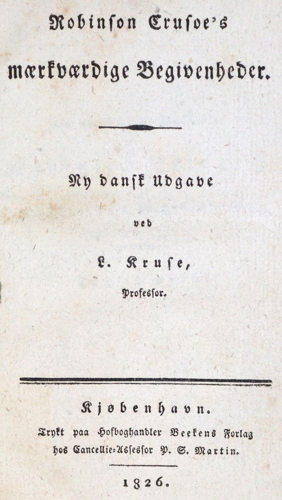 Große Abbildung Nr.1: 131-771 Kruse,L.: (Robinsonaden)