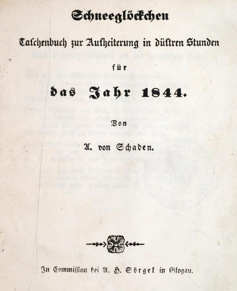 Große Abbildung Nr.1: 131-811 Schaden,A.v.: (Almanache)