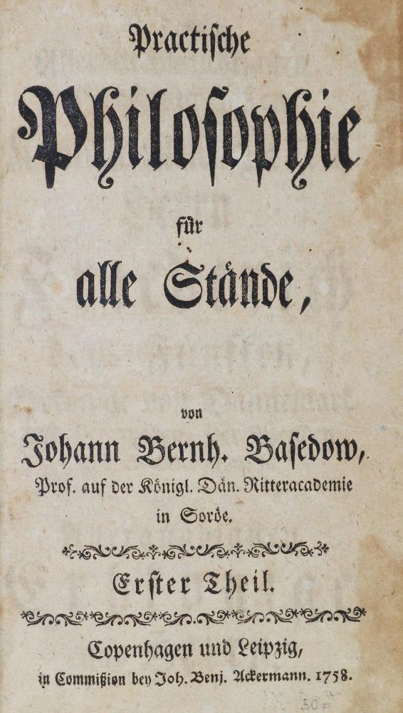 Große Abbildung Nr.1: 131-824 Basedow,J.B.: (Literatur und illustrierte Bücher bis 19.Jahrhundert)
