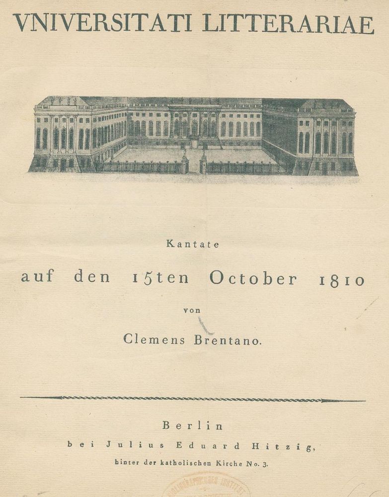 Große Abbildung Nr.1: 131-832 Brentano,C.: (Literatur und illustrierte Bücher bis 19.Jahrhundert)