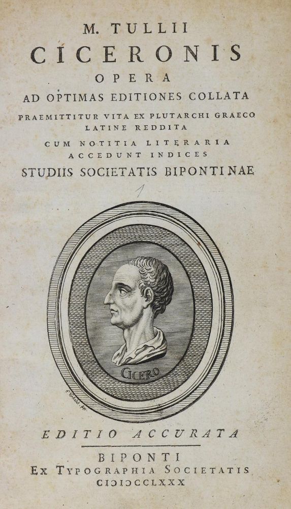 Große Abbildung Nr.1: 131-840 Cicero.: (Literatur und illustrierte Bücher bis 19.Jahrhundert)