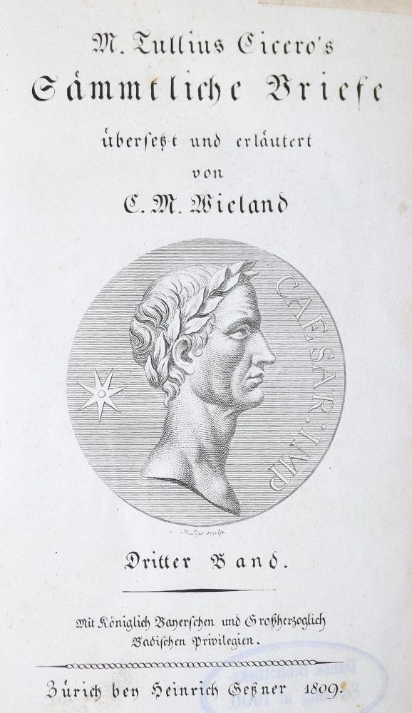 Große Abbildung Nr.1: 131-842 Cicero,M.T.: (Literatur und illustrierte Bücher bis 19.Jahrhundert)