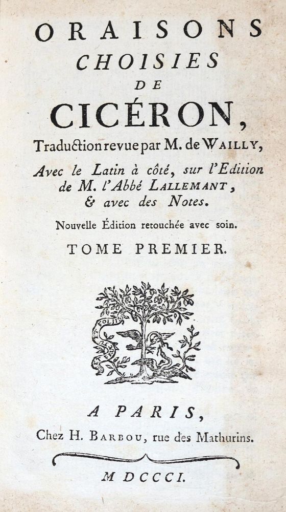 Große Abbildung Nr.2: 131-843 Cicero,M.T.: (Literatur und illustrierte Bücher bis 19.Jahrhundert)