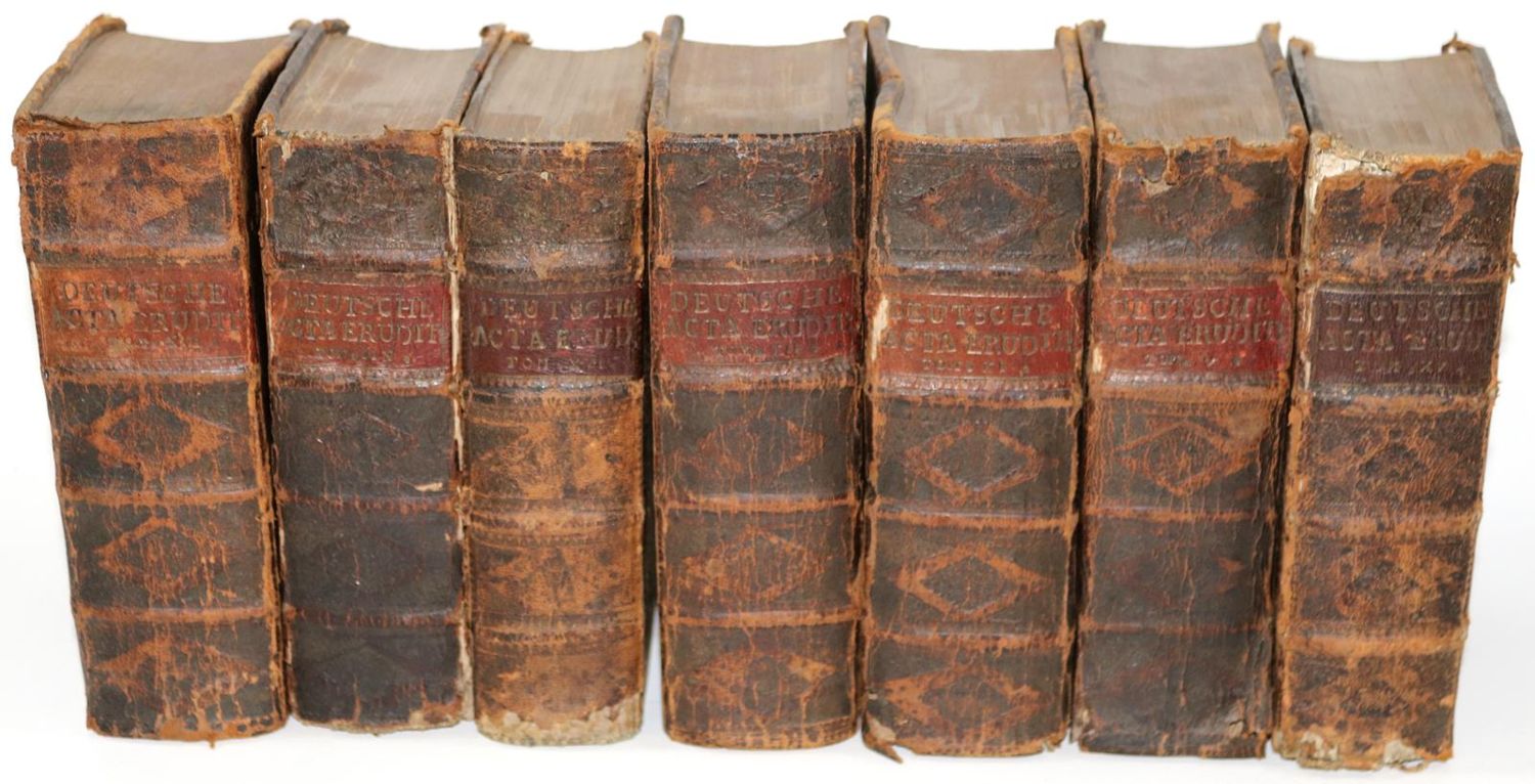 Große Abbildung Nr.1: 131-853 Deutsche Acta Eruditorum,: (Literatur und illustrierte Bücher bis 19.Jahrhundert)