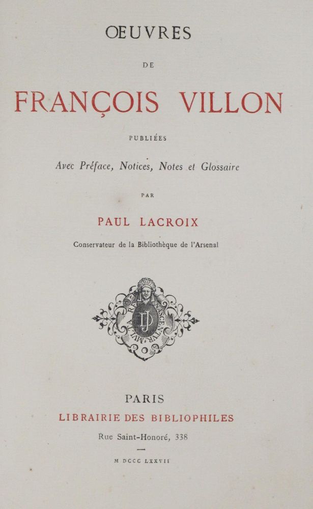 Große Abbildung Nr.1: 131-869 Villon,F.: (Einband)