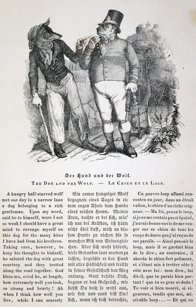 Große Abbildung Nr.1: 131-871 (La Fontaine,J.de).: (Fabeln)