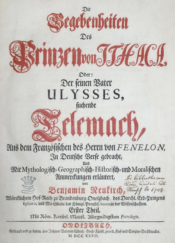 Große Abbildung Nr.2: 131-872 Fénélon,(F.de Salignac de la Motte).: (Literatur und illustrierte Bücher bis 19.Jahrhundert)