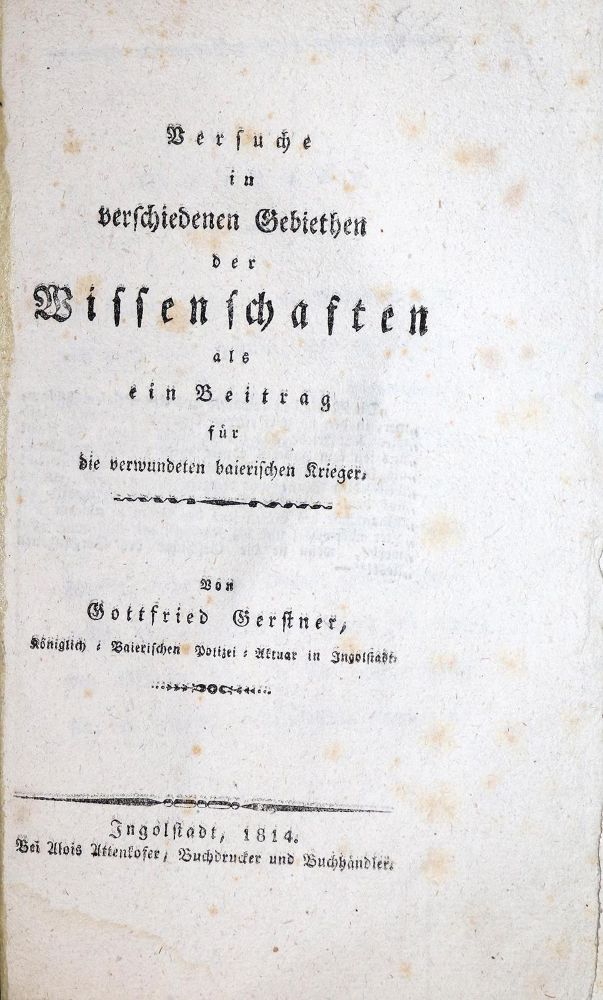 Große Abbildung Nr.1: 131-876 Gerstner,G.: (Literatur und illustrierte Bücher bis 19.Jahrhundert)