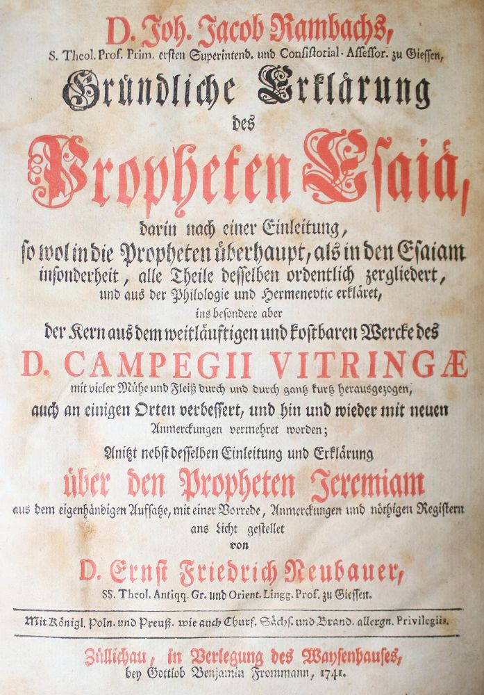 Große Abbildung Nr.5: 131-88 (Denner,J.C.).: (Alte Drucke, Handschriften und Theologie)