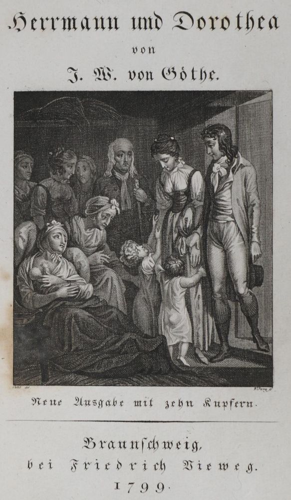 Große Abbildung Nr.1: 131-883 Goethe,J.W.v.: (Literatur und illustrierte Bücher bis 19.Jahrhundert)