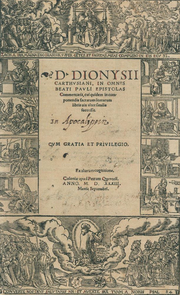 Große Abbildung Nr.1: 131-90 Dionysius Carthusianus.: (Alte Drucke, Handschriften und Theologie)