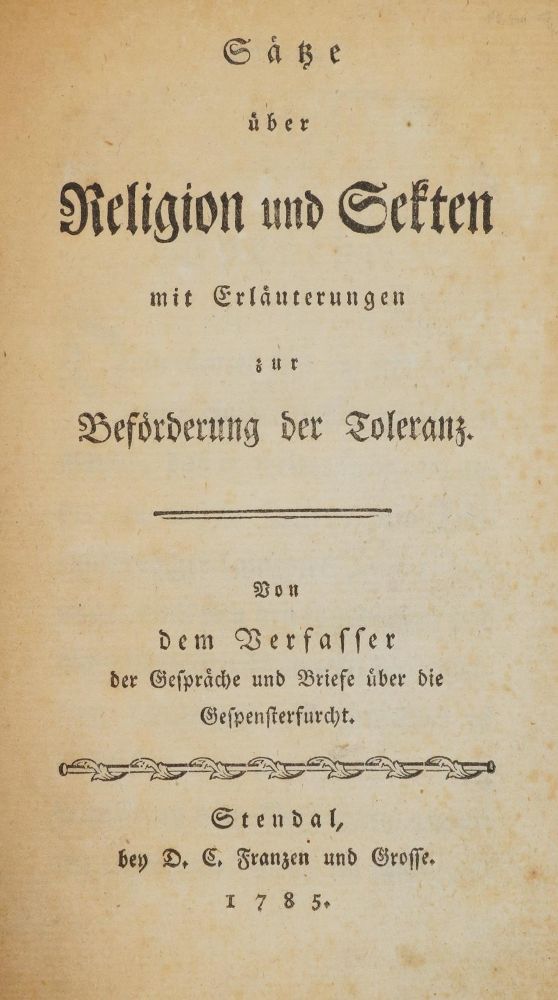 Große Abbildung Nr.1: 131-918 (Kläden,F.W.).: (Literatur und illustrierte Bücher bis 19.Jahrhundert)
