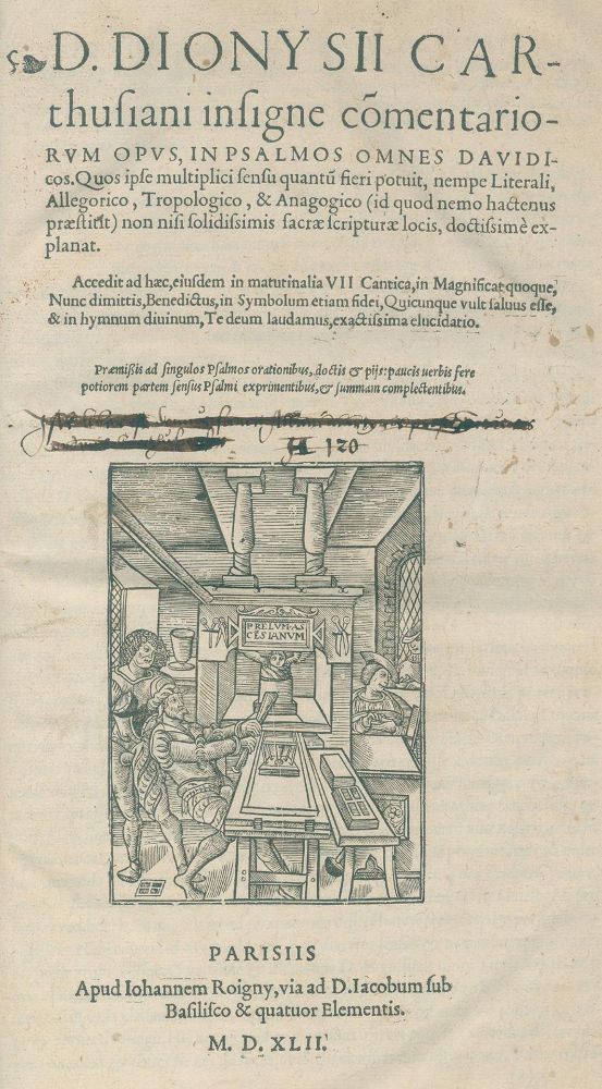 Große Abbildung Nr.1: 131-92 Dionysius Cartusianus,D.: (Alte Drucke, Handschriften und Theologie)