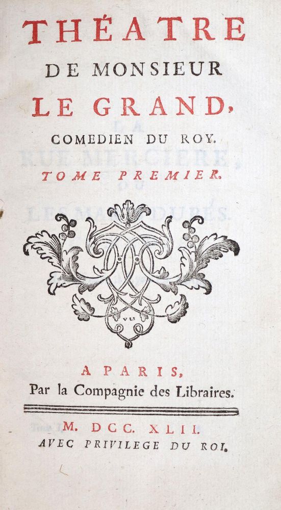 Große Abbildung Nr.1: 131-927 Le Grand,M.A.: (Literatur und illustrierte Bücher bis 19.Jahrhundert)
