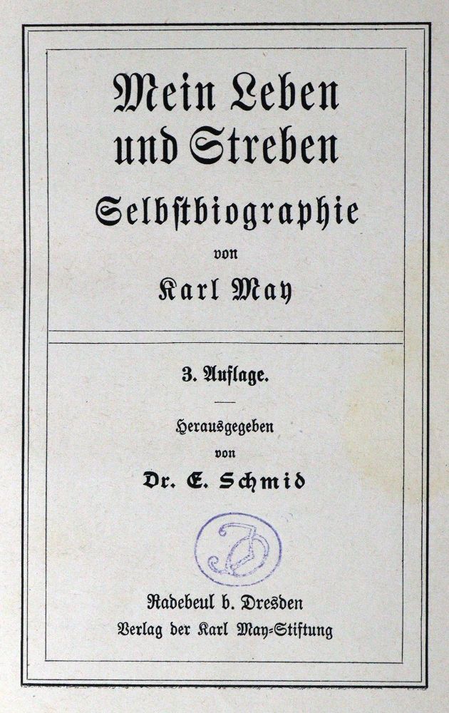 Große Abbildung Nr.1: 131-945 May,K.: (Literatur und illustrierte Bücher bis 19.Jahrhundert)