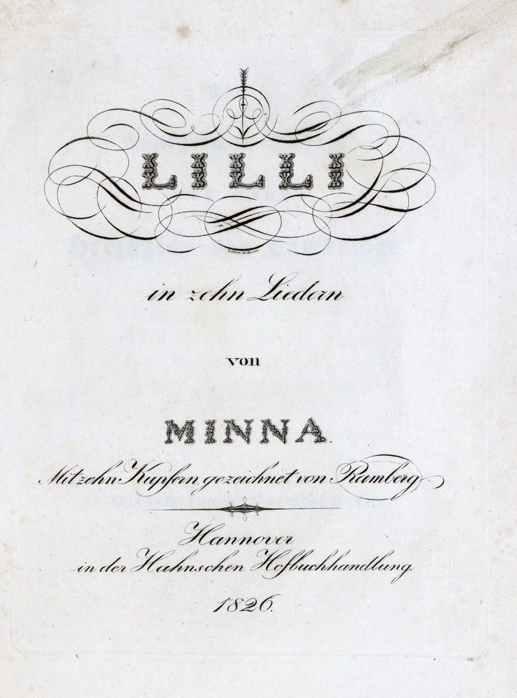 Große Abbildung Nr.2: 131-973 Minna (d.i. M.Witte).: (Literatur und illustrierte Bücher bis 19.Jahrhundert)